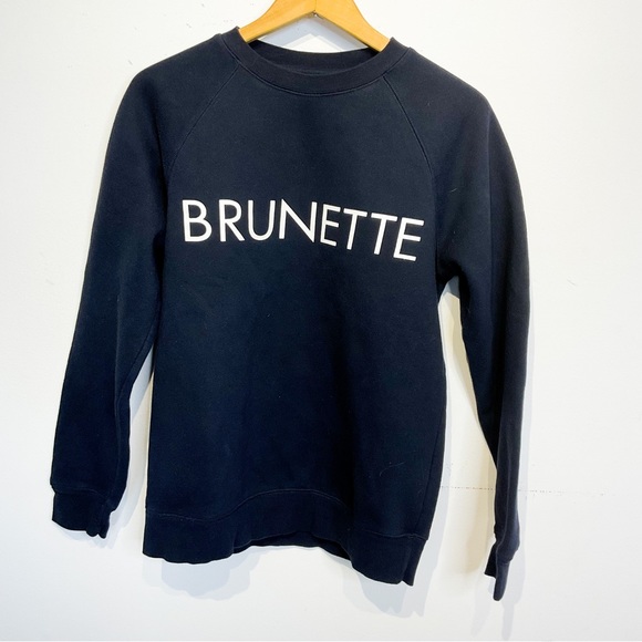 Brunette The Label Sweaters - 06. BRUNETTE Label Navy Blue Sweatshirt